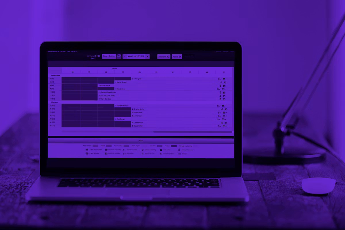 simpleERB running on a MacBook